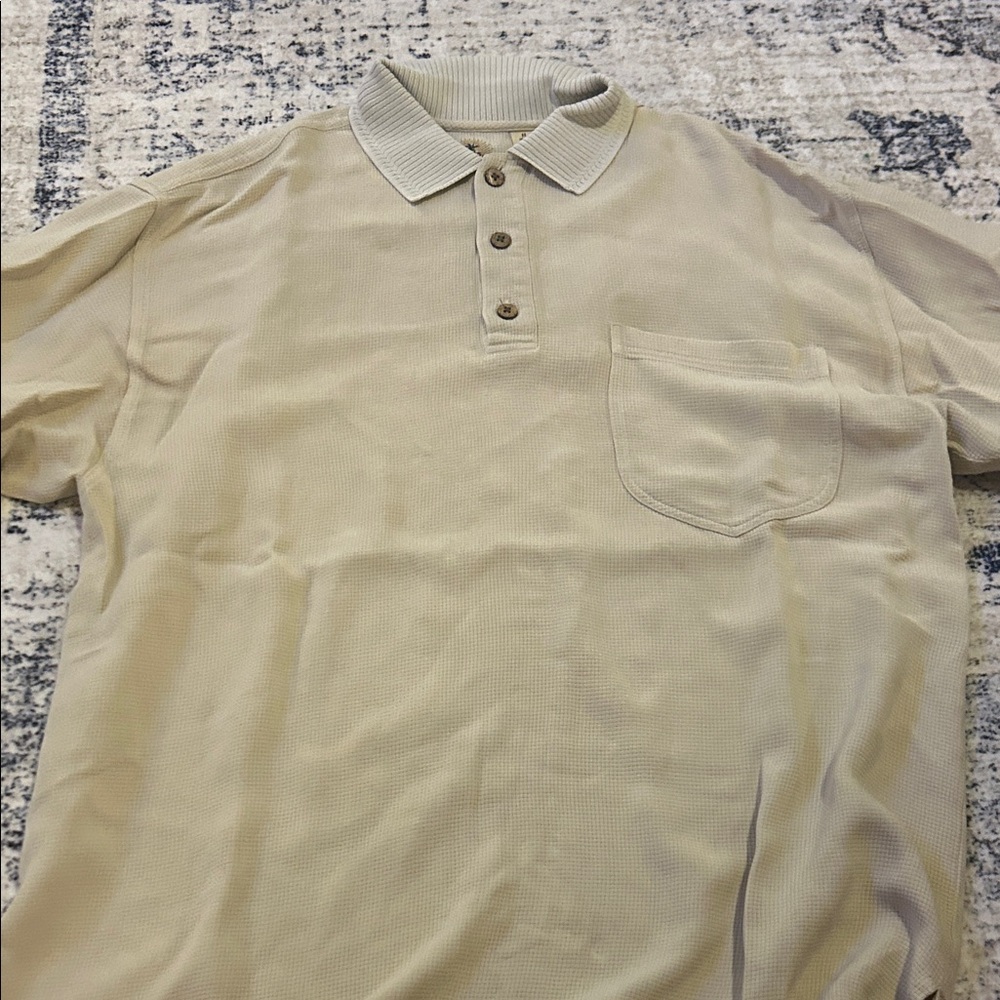 Tommy Bahama Beige Polo Shirt